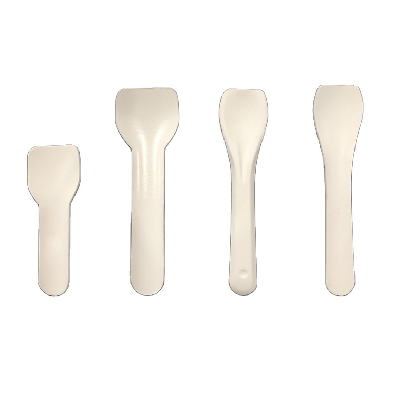  Paper Ice Cream Spoon 100% Biodegradable Eco-Friendly Outdoor Travel Wedding Camping Luxury Custom Dessert Spoon