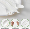 Custom Wrapped CPLA Cutlery Biodegradable Disposable Cornstarch Spoon Fork Knife Compostable Party Plastic PLA