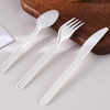 Customizable Renewable CPLA Compostable Disposable Cutlery Set Biodegradable Onboard Catering Plastic Plates & Bowls