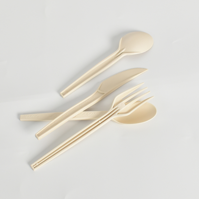Factory Directly Price Disposable Cornstarch Knife Fork and Spoon Food Grade 