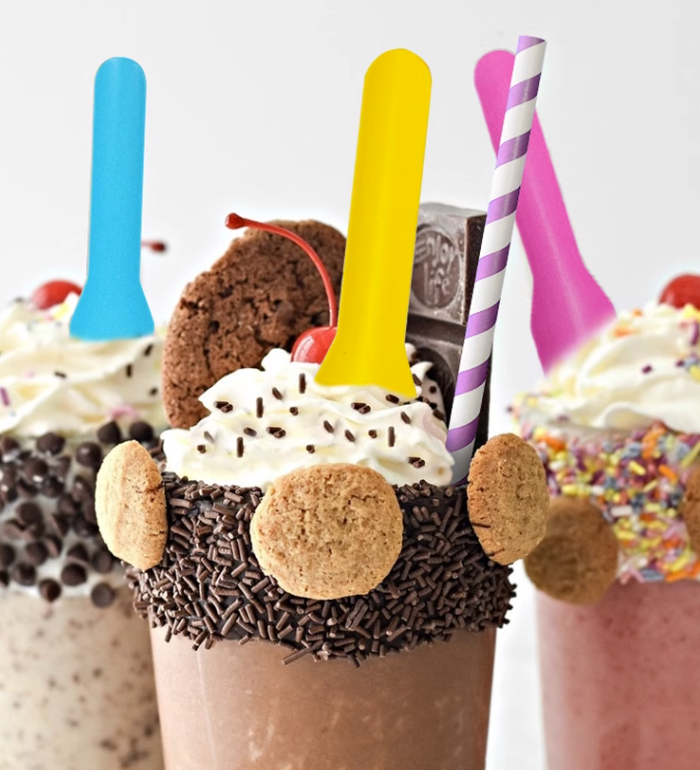 Paper 95 mm Ice Cream Spoon Disposable Cake Paper Spoon