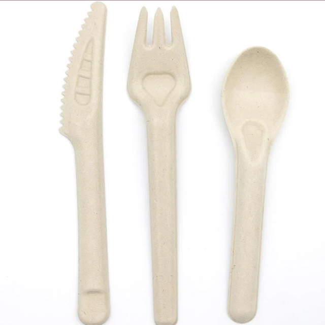 Customized Disposable Sugarcane Soup Spoon Eco Friendly Soup Spoon Biodegradable Cutlery for Restaurant