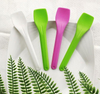  Pink White PLA Degradable Disposable Spatula Spoon for Ice Cream Yogurt Cake