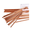 China Wholesale Thanksgiving Christmas Decorative Gold Color Biodegradable Disposable Drinking Paper Straw