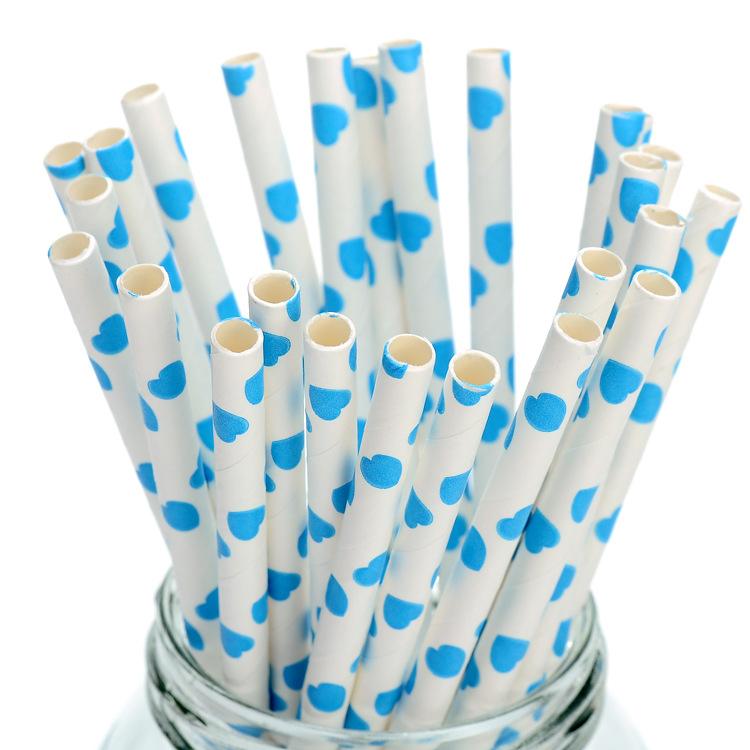 Eco-friendly Disposable Biodegradable Drinking Paper Ecological Paper Printing Straw