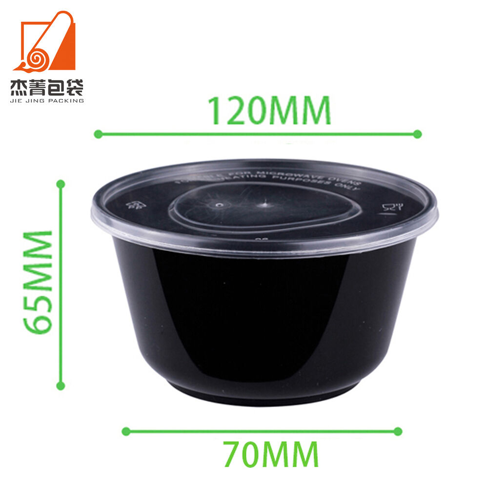 Disposable Takeaway 450ml Disposable Plastic Salad Soup Bowl 450ml Food Container