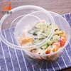 2000ml Disposable Transparent Thickened Round Plastic Fast Food Bowl with for To-Go Boxes
