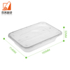 Disposable Food Container Rectangular Takeaway Transparent Fast Food Lunch Box Thickened Plastic Box With Lid