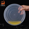 Lunch Box Lid Round Plastic Storage Boxes Disposable Transparent Food Packaging Plastic Box Lid