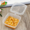 Disposable Clear Leak-Proof 4 oz Plastic Souffle Cups with Hinged Lid for Various Sauces Food Samples Tea