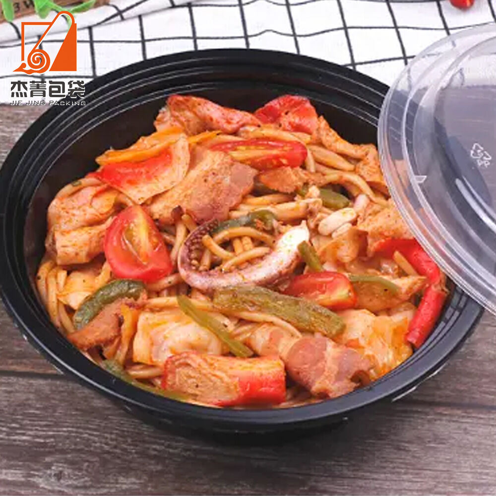 Good Quality Disposable Plastic Food Container Meal Prep Containers Round Microwavable Take Out Bowl for Food Storage