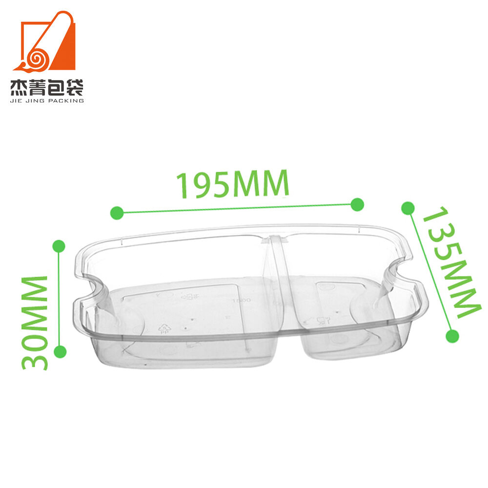 Disposable Compartment Plastic Takeaway Lunch Box Individually Lined Tray