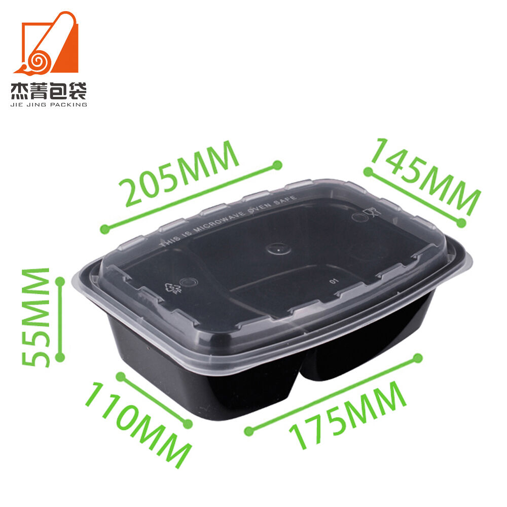 China Supplier 2 Compartments 36 Ounce Meal Prepping With Lids to Go Container