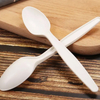 Individually Wrapped Disposable Cornstarch Biodegradable Cutlery Spoon Eco Friendly Spoon