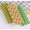 Environmental protection Paper straw Brown bamboo paper straw, biodegradable drinking straw