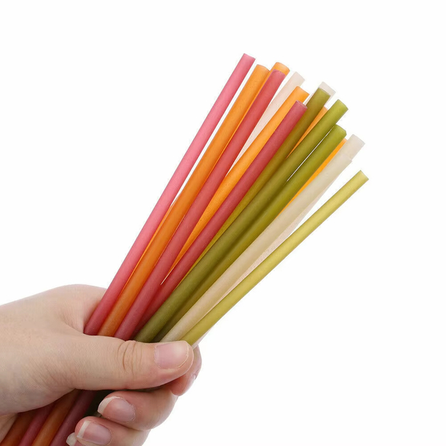 10mm Rice Straw Wheat Starch Disposable Straw Natural Health Coffee Cold Drink Degradable Straw
