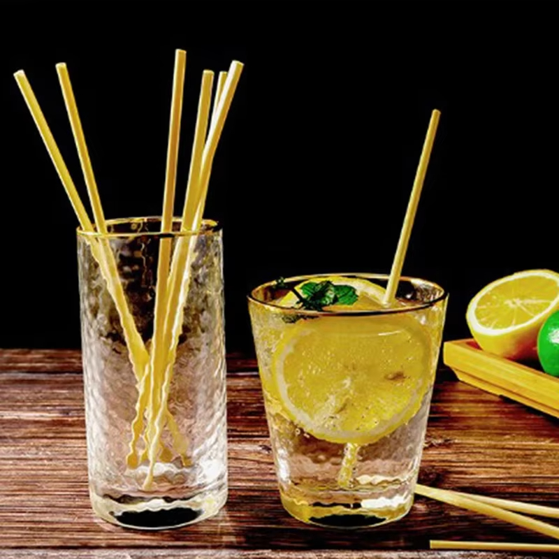 Wheat Straws Eco Friendly Degradable Biodegradable Disposable 100% Natural Hay Drinking Wheat Straws