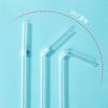 210mm Flexible Pink Straw Eco-Friendly Biodegradable Disposable Plastic Straws Party Drinks 6mm Diameters Straight
