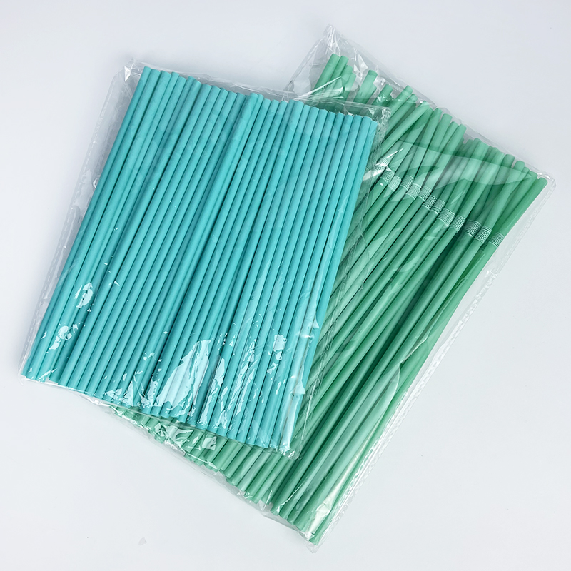 Bulk Wholesale 100% Biodegradable Disposable Drinking Straw PLA Straight Bendable Individual Wrapped Straws for Bar Accessories