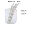 Bendable Paper Straw Cocktail Juice Drinking Straw Eco-friendly Straws Customized Color & Pattern