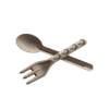 Natural Compostable Paper Spoon Cutlery Utensil Sets Biodegradable Disposable 