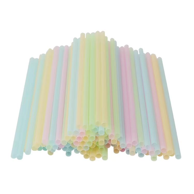 Biodegradable Drinking Straws 100% Compostable Flexible Plant Based Paper Straw For Birthday Or Party