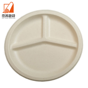 Biodegradable Disposable Sugarcane Bagasse Plate Compostable for Salad