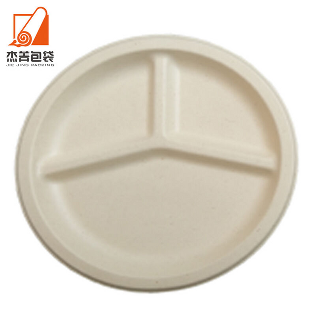 Biodegradable Disposable Sugarcane Bagasse Plate Compostable for Salad