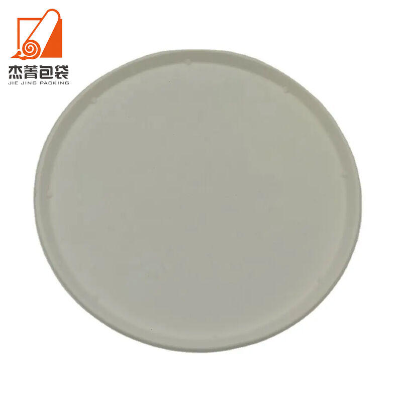 12inch Biodegradable round pizza plates Disposable sugarcane fiber bagasse pulp paper tray For Pie Cookie Pizza Cake
