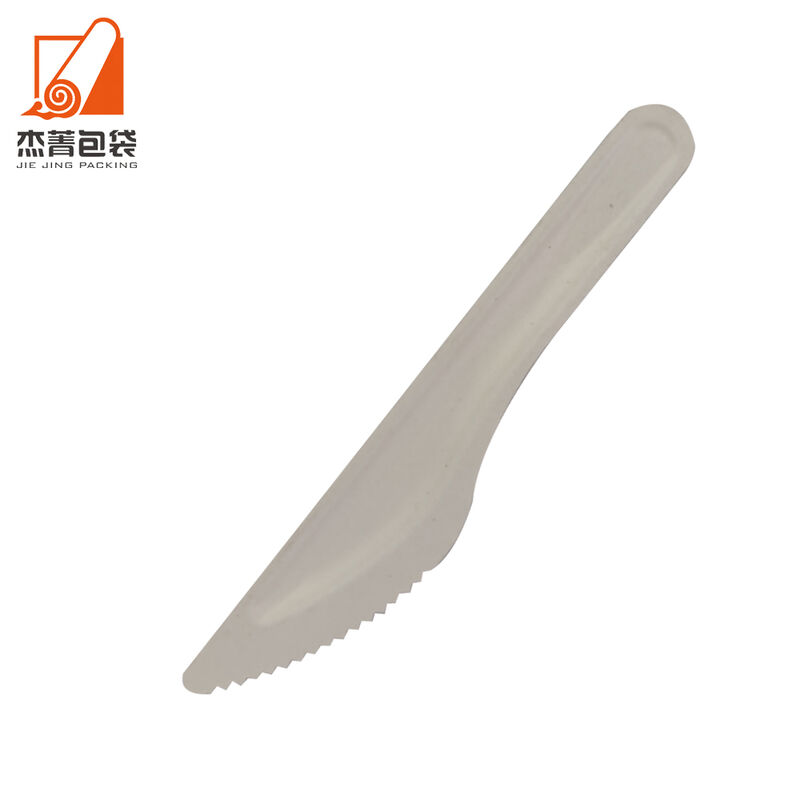 Factory price Biodegradable Compostable Sugarcane Bagasse Cutlery Knife Set Food Grade Dinnerware