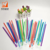 Spoon Drinking Straws Eco-friendly PLA Plastic Disposable Home Party Barware Bar Accessories Customized Packing Customized Color