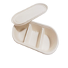 Hot sales white sugar cane food packaging bowl take away bagasse container with lids
