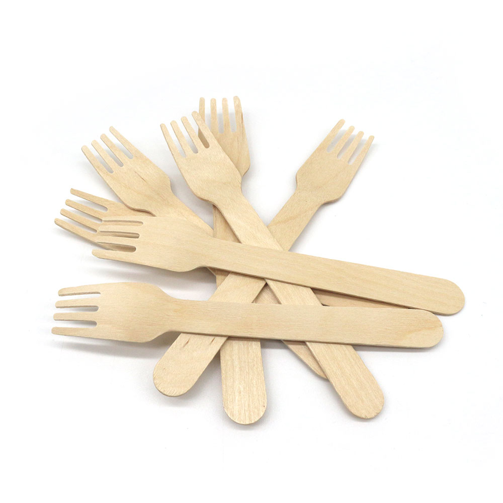 Disposable Wooden Cutlery Fork Tableware Wood Fork
