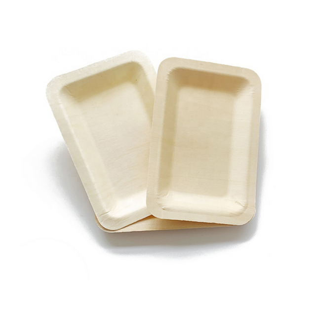 Wholesale food grade paper plates Paper plate Biodegradable wood-colored paper plate disposable tableware