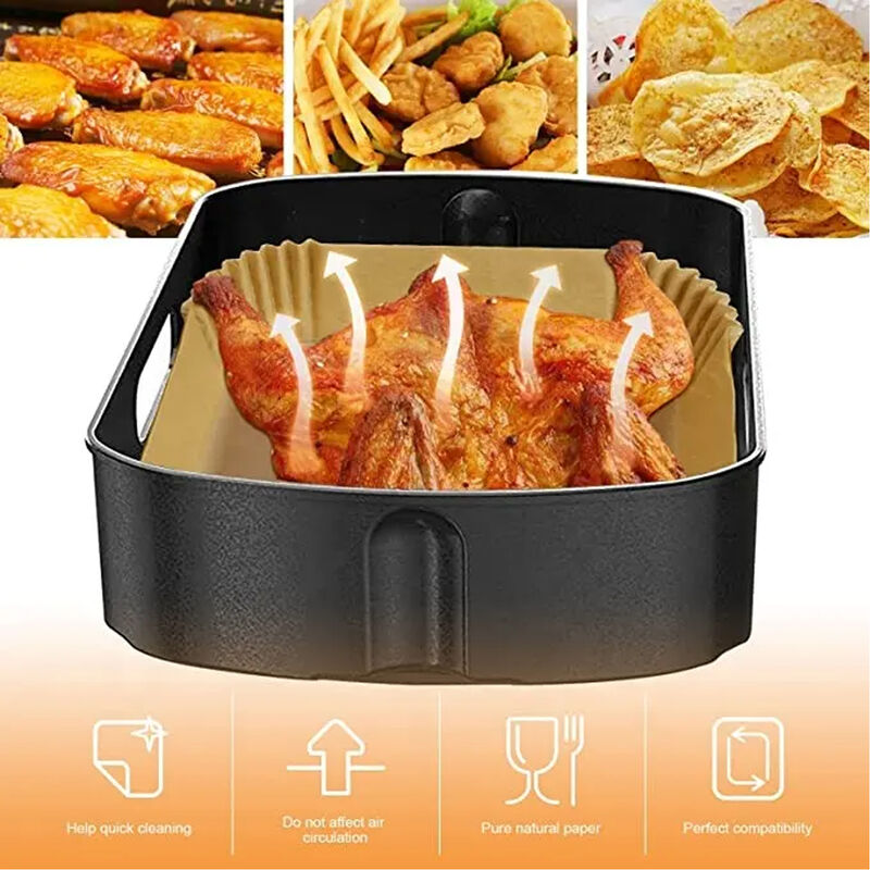 Air Fryer Disposable Paper Liners Non-Stick Oil-Proof Air Fryer Pad Paper