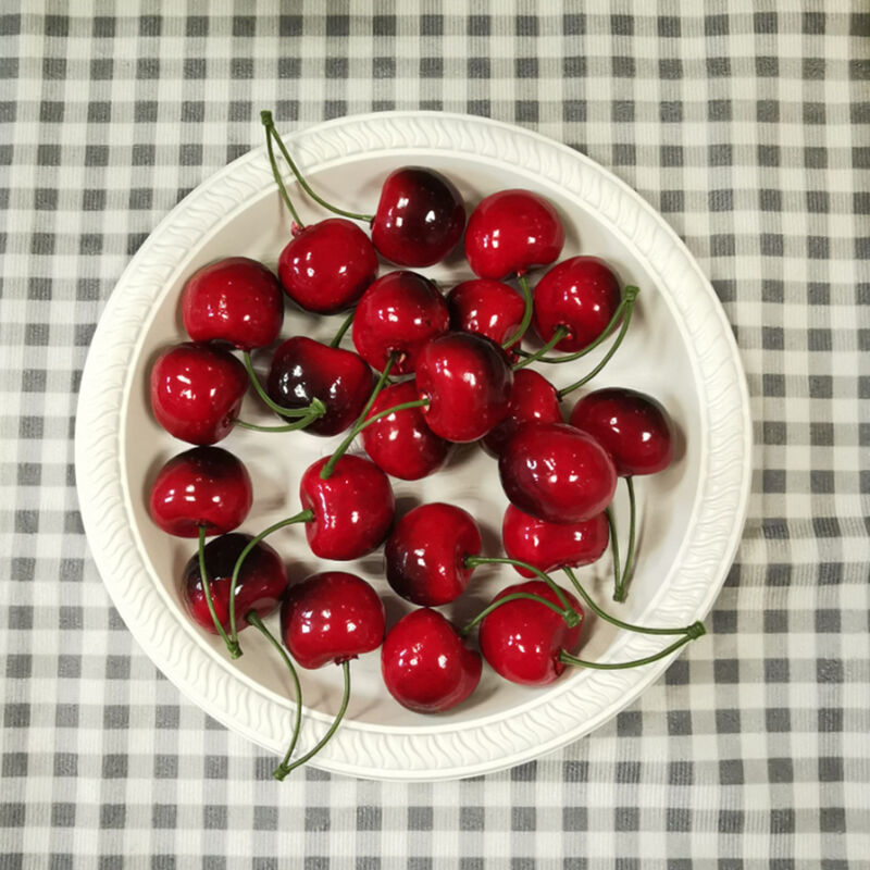 178ml disposable dinnerware plate corn starch eco friendly single use white round plates disposable food serving plate