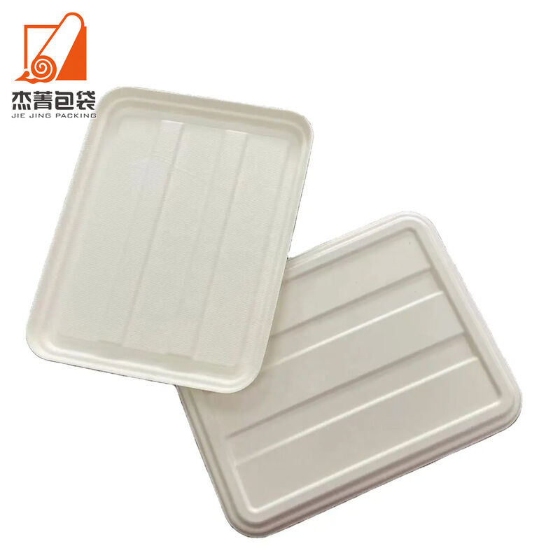 Sugarcane Disposable Degradable Paper Box Bagasse Takeaway Fast Food Container Salad Box