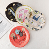 Factory price wholesale Paper plates Party wedding decorations cartoon color paper plate disposable dinner plate