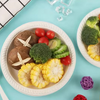 8 inch Cornstarch Bio-Based Custom Color Disposable Festival Food Dessert Cake Plate Party Supplies Tableware Plate Set