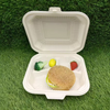 Factory Supplier Price Eco Friendly Take Away Cornstarch 3 compartment food box with lid