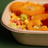 1000ml 33OZ Bagasse Salad Bowl Sugarcane Food Container with Lid