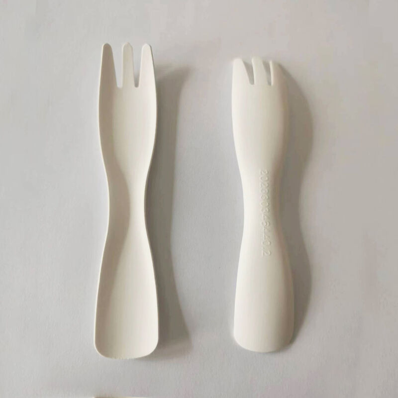 High quality OEM Paper fork knife Biodegradable cutlery Disposable cake fork