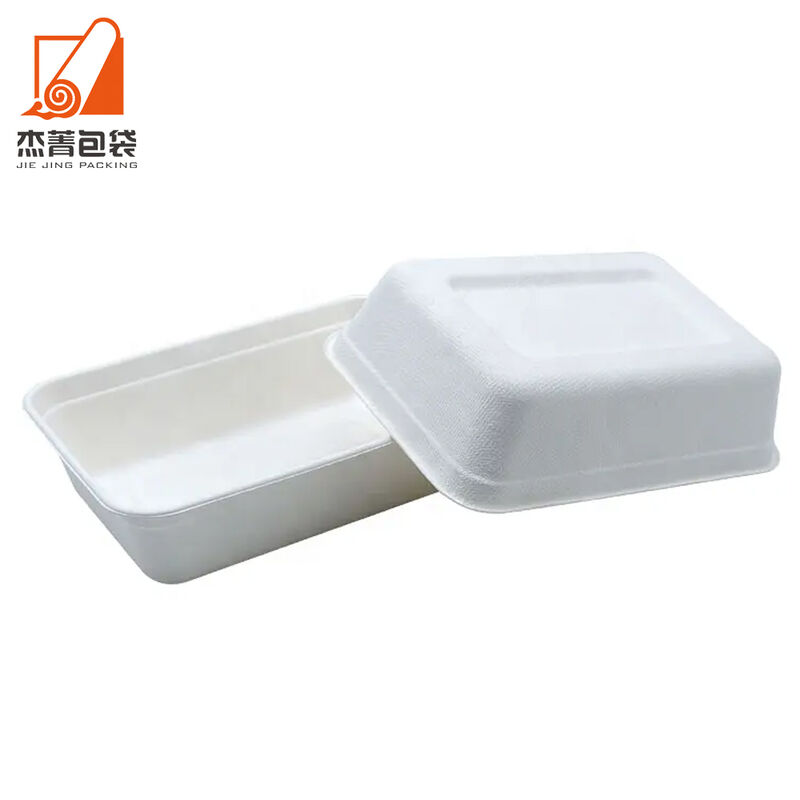 650ml food box compostable disposable biodegradable take-out school breakfast bagasse food container lunch box