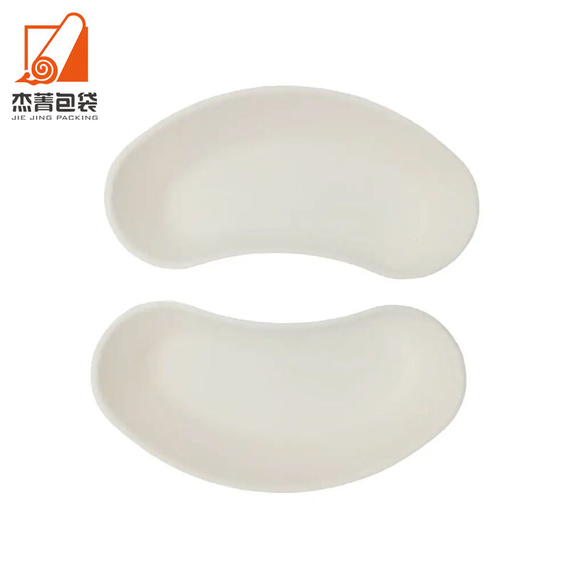 New novelty moon sugarcane bowls, disposable bagasse pulp crescent tray