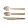 Hot Sale Disposable wooden cutlery spoon wooden spoon eco-friendly cutlery sets