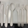 100% Biodegradable Compostable Sugarcane Bagasse Fiber Plant Paper Pulp Fork Knife Spoon Cutlery