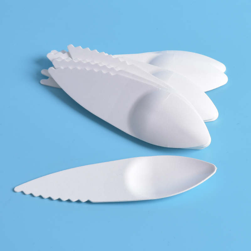 Biodegradable Sugarcane Bagasse Paper Disposable Mini Cutlery Fiber Pulp Fork Knife Spoon