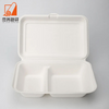Biodegradable Pulp Molding Food Takeaway Packaging Clamshell Sugarcane Bagasse Disposable Lunch Packing Boxes