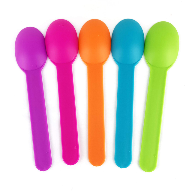 Free Sample Spoon for Ice Cream Spoons Biodegradable Disposable Ice Cream Spoons