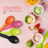 Colorful Yogurt Ice Cream Spoon Disposable Biodegradable Ice Cream Spoons